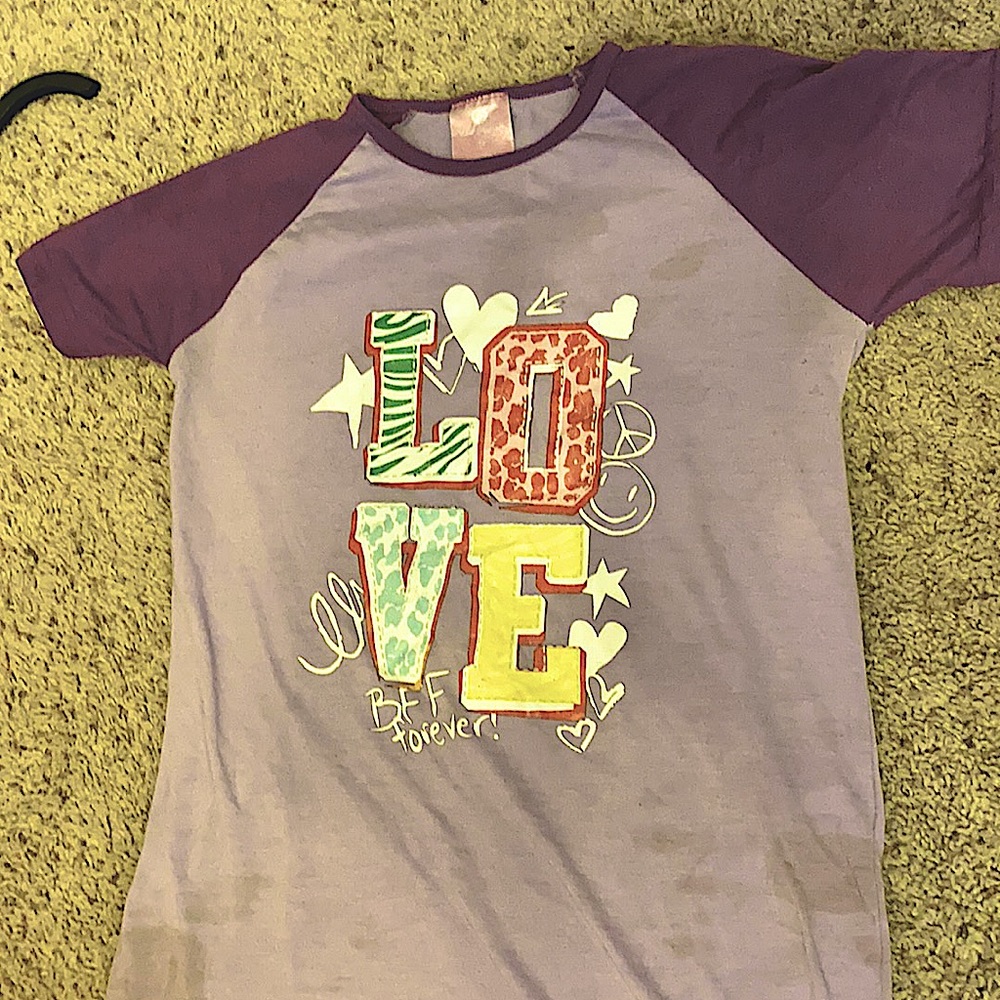 Pajama purple shirt